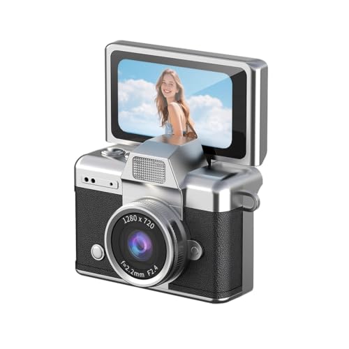 Cámara Mini Retro con Pantalla de 1.47 pulg. y Llavero