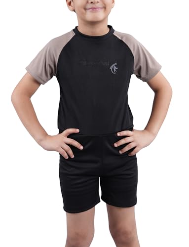 Image of KiddoPanti Boys & Girls Half Sleeve Mid Thigh Length Swim Suit
