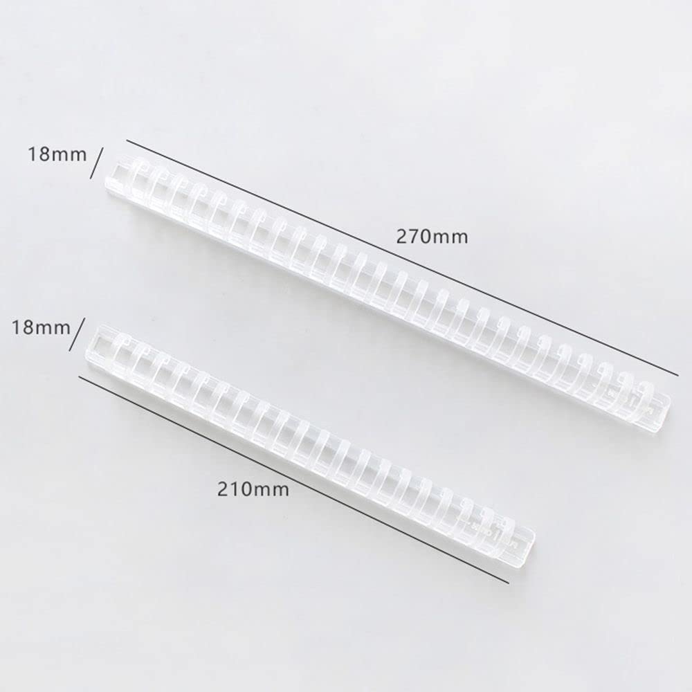 100 anelli per raccoglitori a foglie, anelli per libri, piccoli anelli per raccoglitori (B5, 26 fori (270 mm)