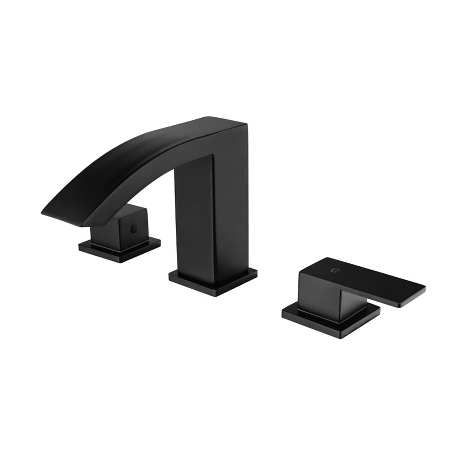 Robinet d'évier à grande diffusion avec brosse chaude et froide finition Nero or