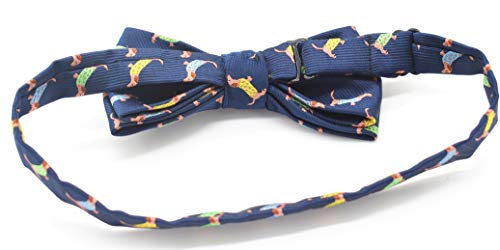 Carahere Boys Handmade Pre-Tied Bow Ties Novel Fun Pattern Bow Ties For Kids Orange Green Yellow thumb #5