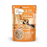 Weruva Dogs in The Kitchen, Goldie Lox with Chicken & Wild-Caught Salmon Wet Dog Food, 2.8oz Pouch (Pack of 12)