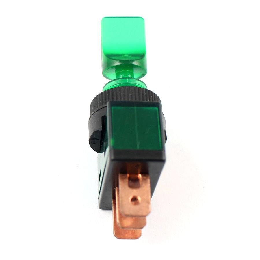 2 Pcs Green Universal LED Toggle Switch 3 Pin 12V for Car Boat Marine