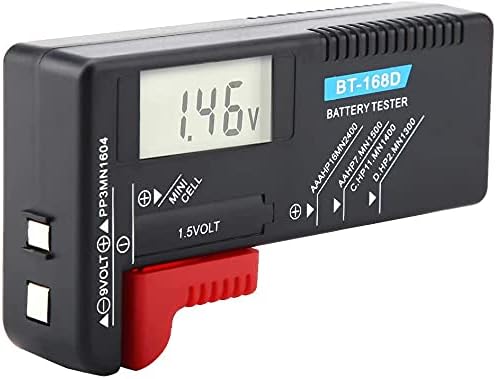 Battery Volt Tester - Digital Battery Tester Checker Monitor Household Testers Power Meter for AA AAA C D 9V 1.5V Button Cell Battery Volt Tester BT-168D Fashion Processing - 4