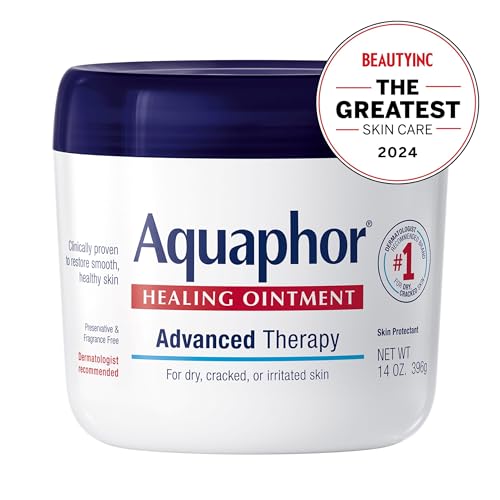Best Over-the-Counter Atopic Dermatitis Treatments for Adults Over 50: Expert-Tested Solutions That Actually Work 6 Aquaphor Healing Ointment, Advanced Therapy Skin Protectant, Multi-Purpose Healing Ointment and Body Moisturizer, For Dry, Cracked Skin, Minor Cuts and Burns, 14 Oz Jar