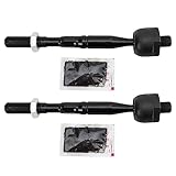 TRQ Front Inner Tie Rod Set Compatible with 2021 Lexus ES250 2019-2021 ES300h ES350 2019-2022 Toyota Avalon 2018-2022 Camry