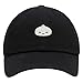JPAK Dumpling Premium Dad Hat Embroidered Baseball Cap Foodie Asian Food Black