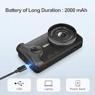 4K Digital Camera 64MP Autofocus 3.0'' 180° Flip Screen Portable for Photo & Vlog Featuring Time Lapse & Slow Motion & 20 Filters 32GB 2000mAh Ideal for Social Media Creators Beginner&Childen