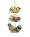 Kitchencraft Cestello Appendibile Porta Frutta E Verdura, Cromato, Argento, 8.0 X Cm X 25.0 X Cm X 25.0