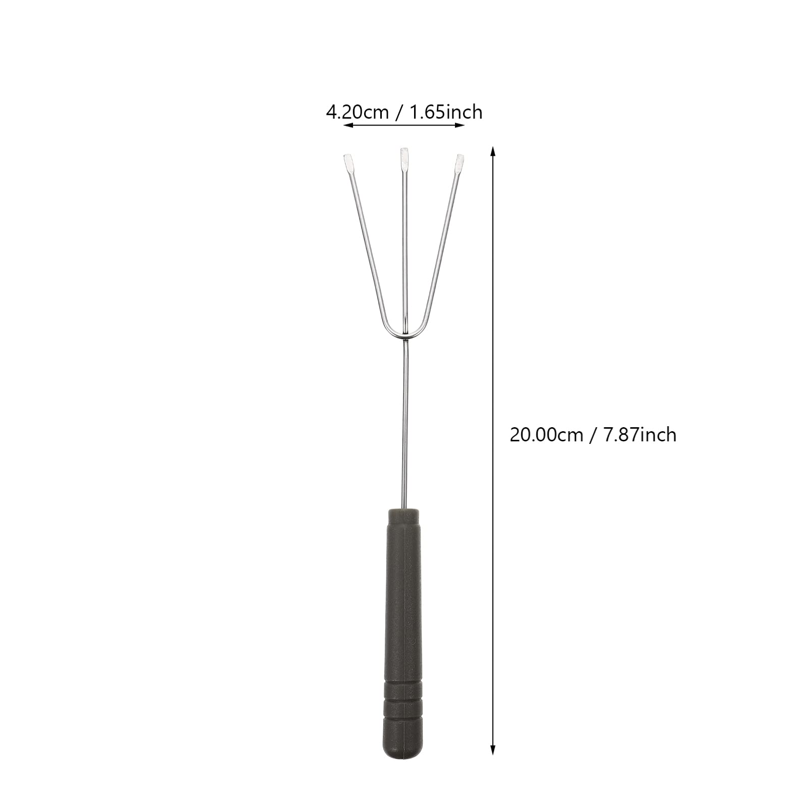 Hemoton Stainless Steel Hot Pot Forks 6pcs Cheese Fondue Forks Set Ideal for Kitchen Bbq Tools