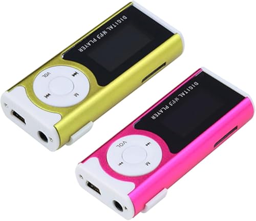Image of Portable MP3 Music Player with LCD Display, HiFi Sound, USB Connectivity, Flashlight & Memory Card Support, Clip Design for Gym Sports Travel & Outdoor Activities