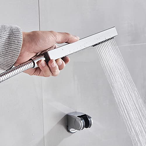 Mitigeur de baignoire cascade avec douchette à main et mitigeur mural - 6