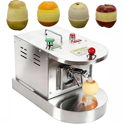 DPQYJPP Peladora eléctrica automática y Multifuncional Uso Comercial para Limones y Naranjas, con diámetro Ajustable 50-100 mm; Segura y fácil Usar Pela Frutas y Verduras sin Esfuerzo.