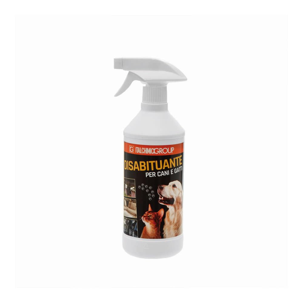ITALCHIMICI GROUP Disabituante Spray Anti urina Pipi per Cani e Gatti, Uso da Interno ed Esterno, Repellente per Animali Domestici 750 ML