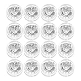 WRITWAA Topes de Silicona para Pendientes Colgantes Transparentes, 50 Unidades, Cierre Seguro para Varillas Finas 0.4-0.6 MM, Reutilizables y Lavables para Adultos y, Uso Diario y
