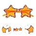 FOMIYES Rimless Star Shaped Sunglasses with Rhinestones Orange Yellow Fashion Eyewear for Women Teens Celebration Shade Photo Prop