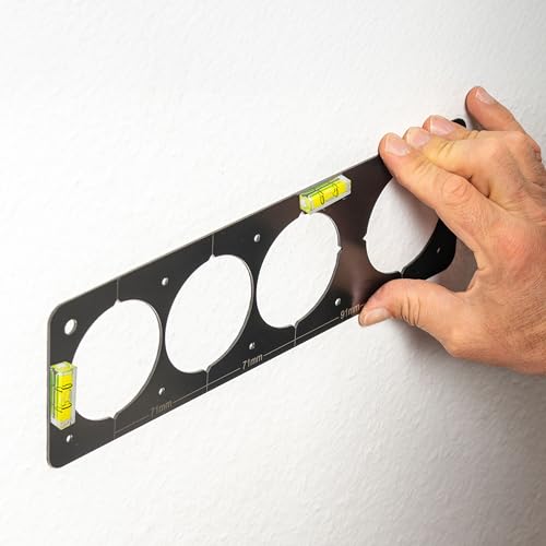 Dima di foratura per prese con livella, 1 set, lamiera