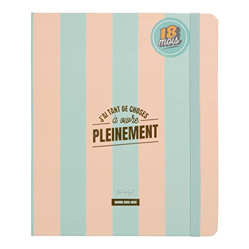 Mr.Wonderful Office 2023-24 Diary Week to View 18 Months - I Have So Much To Live Fully, Multi-Coloured - Multi-Coloured