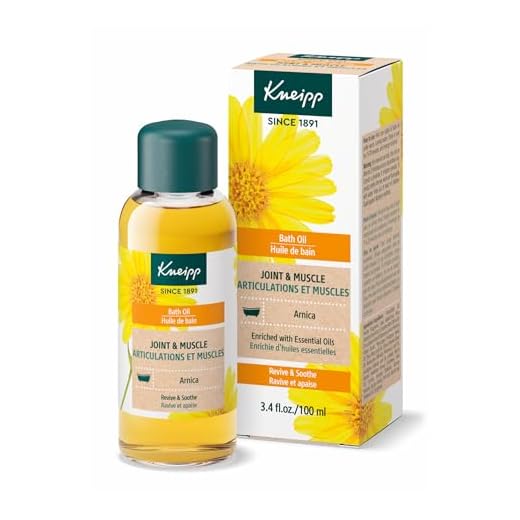 Kneipp Arnica Herbal Bath Oil for Joint & Muscles, Bath Soak, 3.38 fl. oz.