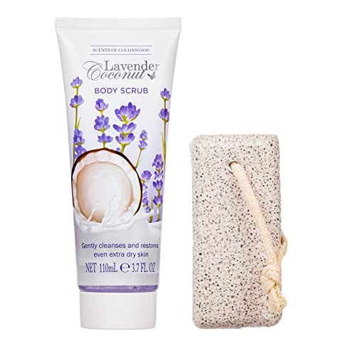 Scents of Collinwood, 4 Piece Women’s Wonderful Lavender Coconut Scent Bath Box Set, Includes Body Scrub, Body Butter - Image 3