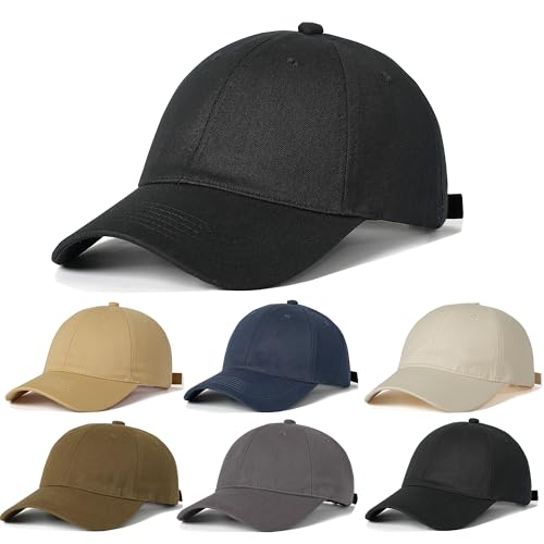Image of 6Pcs Unisex Vintage Washed Baseball Cap Hat Adjustable Cotton Sports Caps for Men Women Outdoor Sports