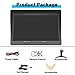 Hikity 10 Inch LCD CCTV Mini Security Monitor, Portable Small Security Camera Monitor with Remote Control, 2 Split Video, 12-24V for Truck Bus Van School Bus