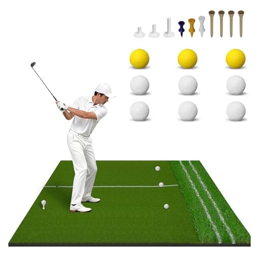 PENSUN Golf Mat with Dual Turf