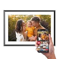 AGFAPHOTO - Realiview APF1000WIFI - Digital Photo Frame with Wi-Fi Connection - Frameo App, 10-inch HD Touchscreen, 32GB Memory, Weather and Clock Functions - Black