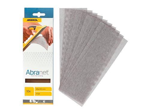 Mirka Abranet Schleifstreifen 80x230mm Klett Korn P120 10 Stück