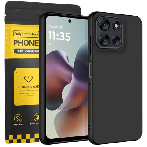 Motorola Moto G66J / G66Y / G56 5G ケース ブラック 耐衝撃 落下防止 指紋防止 TPU 素材 耐衝撃 シンプル デザイン ストラップホール付 携帯便利 対応 モトローラ モト g66J / g66Y / g56 5G ケース カラー：黒