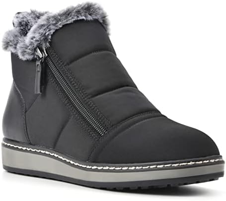 WHITE MOUNTAIN Shoes Women's Taurus Boot, Black/Fabric, 8 W | Image 2