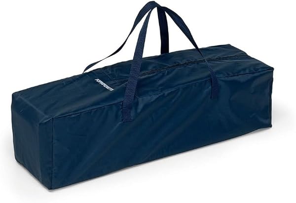 Foppapedretti Lettino da Viaggio Teddytour, Pieghevole, Grande Aerazione tramite Inserti in Rete Laterali, Piedini aggiuntivi per maggiore Stabilità, Custodia da Viaggio, 78x67x127 cm (aperto), Blu - 3