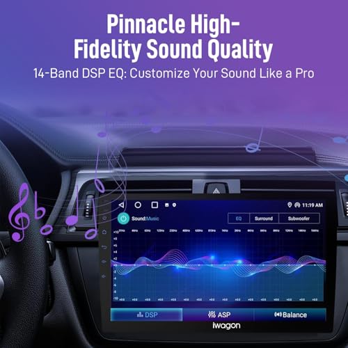 Image of iWagon 4GB+64GB Car Android System Touch Screen 9 Inch|TS9Pro Car Stereo|Wireless Carplay Adapter & Android Auto| 4th Gen Car Display Screen | Including Rearview LED Camera| Universal for All Cars