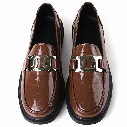 Image of VOCNTVY Loafers for Women Slip On Comfort Business Work Shoes
