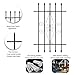 Grisham Spear Point Heavy-Duty Window Bars (Black, 24