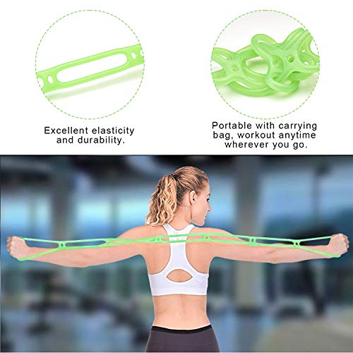 Unipack Tpr Multi Ring Resistance Bands For Yoga, Pilates, Stretching, Strength Training With Carrying Bag #TOP3