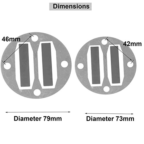2 Sets Head Gasket Kit Reed Valve Replacement For Central Pneumatic Harbor Freight Air Compressor 68740 69667 67501 #TOP3