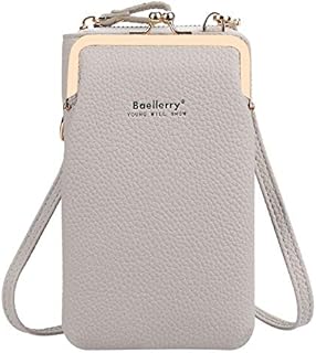 Yixuan Women Crossbody Phone Wallet Bag Ladies Small Cross-Body Shoulder Bags Purse Wallet Multifunction Mobile Phone Purse Bags with Adjustable Strap Card Holder Wallet