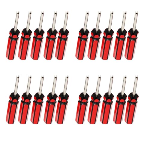 Image of 20 Pcs 6523339 Valve Core Removal Tool w / 8 Tire Valve dust Cap Automotive Car Motorcycle Truck Bike Screwdriver Valve Stem Core Remover Tire Repair Install Tool