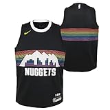 Nike NBA Boys Youth (8-20) City Edition Swingman Blank Jersey, Denver Nuggets, Large (14-16)