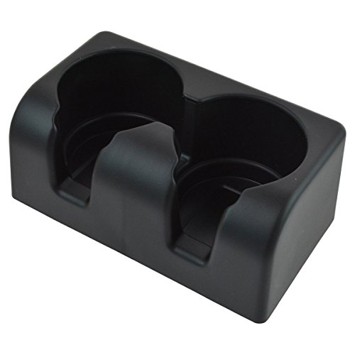 Dual Cup Holder Best for 2004-2012 Chevrolet Colorado Replaces 19256630 Rear Seat Center Console Insert, Double Storage