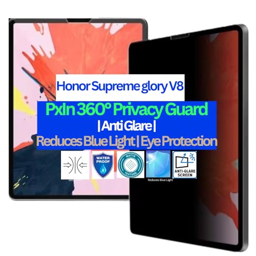 Image of Pxin Tablet Privacy Guard compatible with Honor Supreme glory V8 | Screen protector | Anti-Glare | Blue light filter | 360 degree Anti Spy | Eye Protection