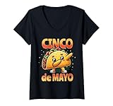 Photo Gallery donna dabbing taco divertente cinco de mayo fiesta ragazzi ragazze maglietta con collo a v Photo Gallery donna dabbing taco divertente cinco de mayo fiesta ragazzi ragazze maglietta con collo a v