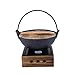 XICHENGSHIDAI Espesar sukiyaki japonés Sets pequeña olla de hierro fundido olla japonesa pote guiso olla caliente con estufa set