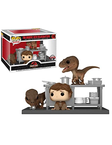 Funko Pop! Moment: Jurassic Park - Tim Murphy con Velociraptor