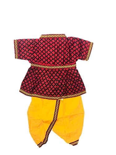 Image of PK HUB Boy's Ethnic Traditonal Design Cotton Dhoti Kurta Chaniya Choli Set for Festival, Occasional Day - (Pack of 1)