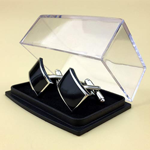 Image of S&W Wedding Cufflinks for Men Cuffs with Gift Box Business for Tuxedo Shirt