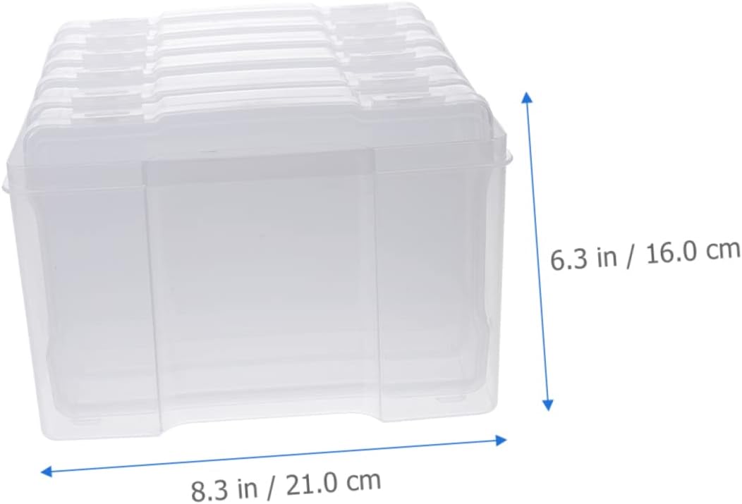 OHPHCALL 1set Multi-Functional Photo Storage Boxes Individual Organizers for Cards and Photos for Keeping Your Desk Tidy and Organized