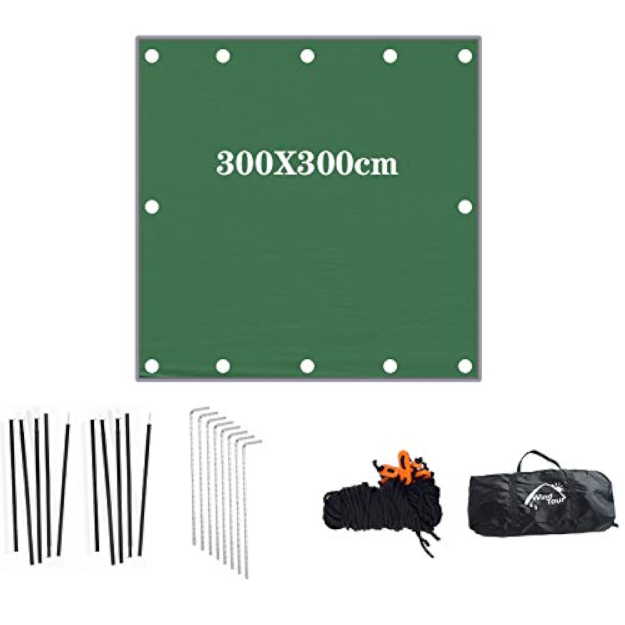 Portable Multifunctional Outdoor Camping Tarp Sunshade, UV Protection