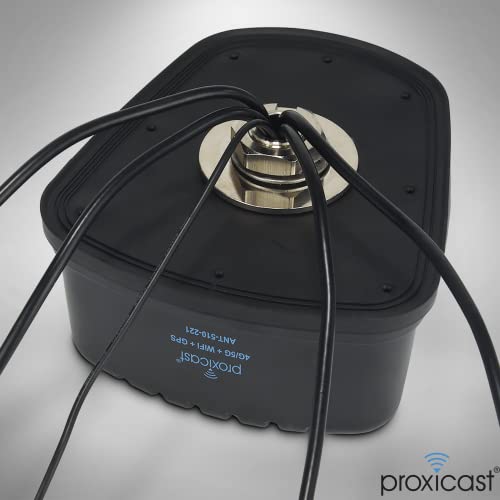 Image of Proxicast 5-in-1 Pro-Grade Low-Profile 2x2 MIMO 4G /5G + Wi-Fi + GPS Screw Mount Combination Vehicle Antenna Compatible with Cradlepoint, Digi, Peplink and Other Modems /Routers (Gibraltar ANT-510-221)